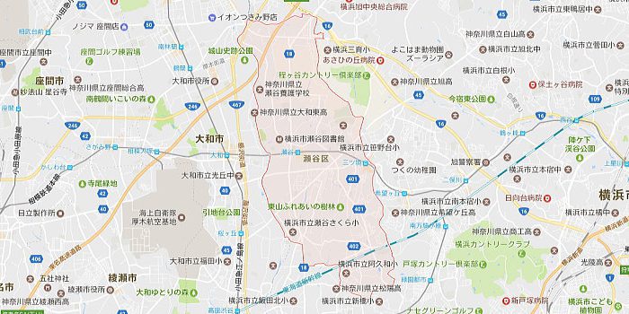 横浜市瀬谷区ポスティング･チラシ配布｜配布エリア｜業界最安値への挑戦！株式会社こころざし | 神奈川県 川崎市・横浜市ポスティング･チラシ配布